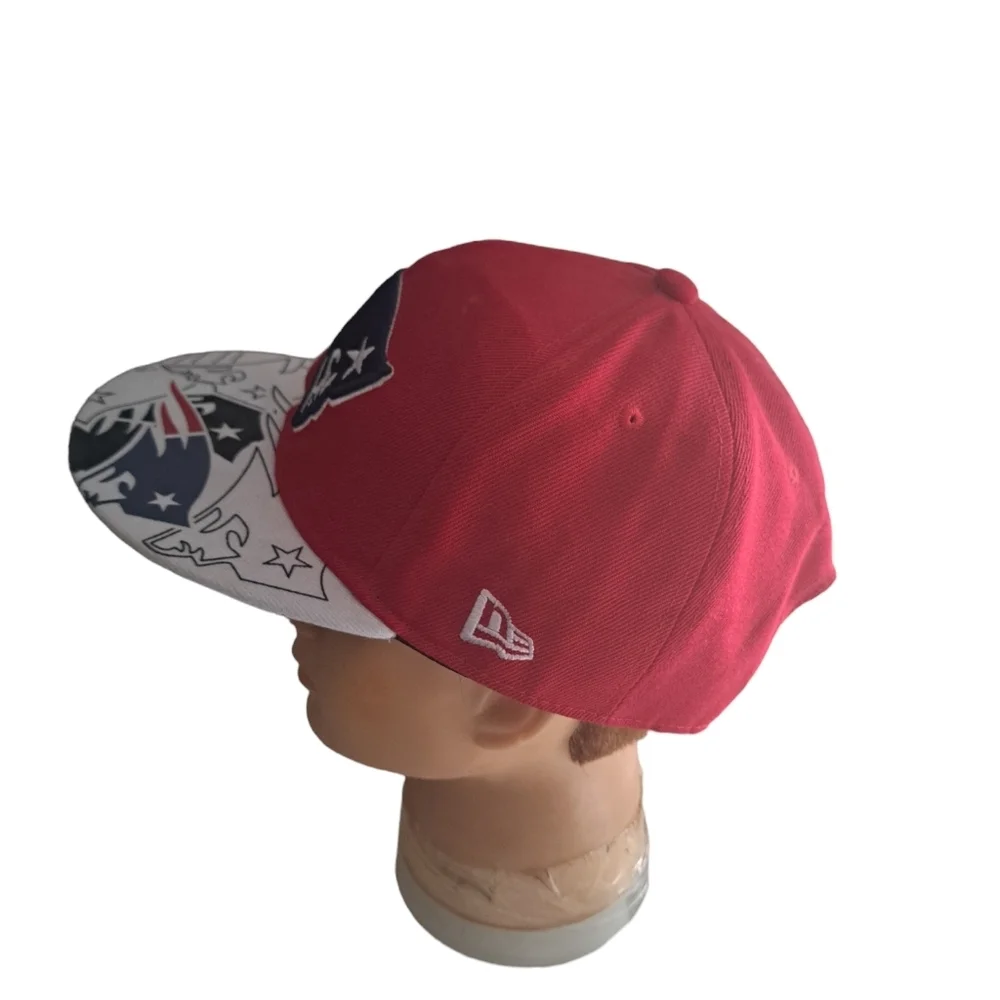 General Merchandise NEW ERA FITS NFL PATRIOTS adjustable cap hat snap back red - Picture 4 of 7